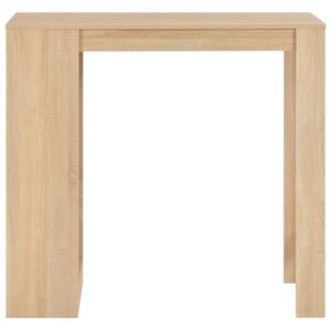 Barový stôl s poličkou dubová farba 110x50x103 cm