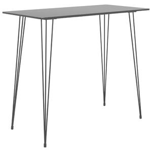Barový stolík čierny 120x60x105 cm