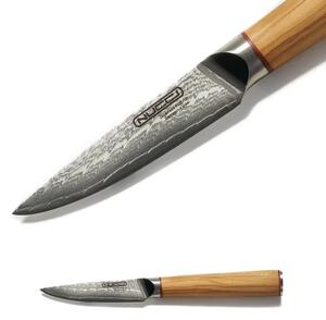 NUCCI Petty 8 cm - univerzálny kuchynský damaškový nôž s rukoväťou z olivového dreva CLASSE ITALY