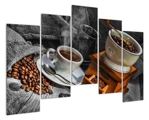 Zátišie s kávou - obraz (Obraz 125x90cm)