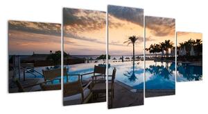 Obraz bazéna v Stredozemí (Obraz 150x70cm)