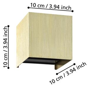 Eglo 901091 - LED Nástenné svietidlo VALMONTONE 2xLED/1,5W/230V 3000K zlatá