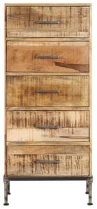 Zásuvková skrinka z mangovníkového dreva 45x35x106 cm