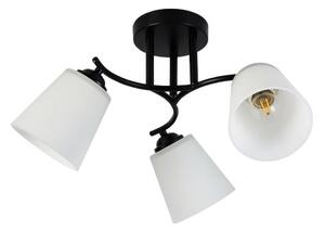 Prisadený luster PAFOS 3xE27/15W/230V čierny