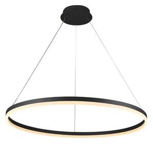 Brilagi - LED Stmievateľný luster na lanku CIRCLE LED/55W/230V 3000-6500K čierna +DO