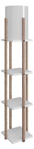 Stojacia lampa v bielo-prírodnej farbe (výška 135 cm) Nora – Opviq lights