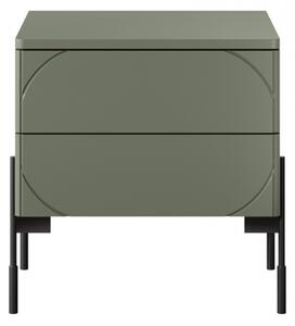 Nočný stolík Sonatia 45 cm - olivová