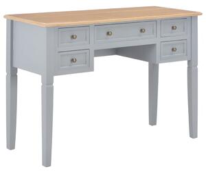 Písací stôl, sivý 109,5x45x77,5 cm, drevo
