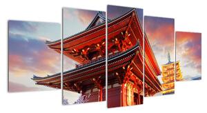 Obraz chrámu v Japonsku (Obraz 150x70cm)