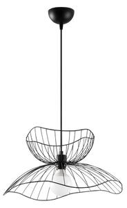Čierne závesné svietidlo s kovovým tienidlom ø 50 cm Farac – Opviq lights