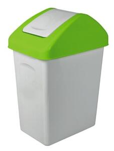Kôš na triedenie odpadu so zeleným vekom 10 l