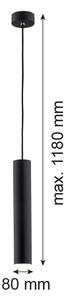 Argon 4756 - Luster na lanku GOMERA 1xGU10/5W/230V čierna