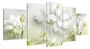 Moderný obraz - kvety (Obraz 150x70cm)