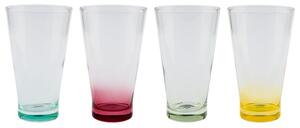 ERNESTO® Súprava farebných pohárov, 4-dielna (kónické poháre) (100324578)