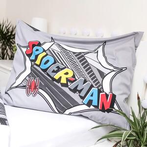 Šedé detské bavlnené obliečky Jerry Fabrics Spiderman, 140 x 200 cm