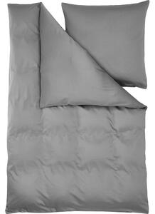 Sivé obliečky z bavlneného saténu 200x135 cm Comfort - Westwing Collection