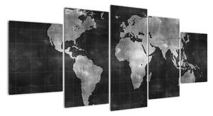 Obraz mapa sveta (Obraz 150x70cm)