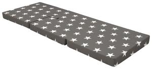 Skladací trojdielny molitanový matrac 190x70x9 cm sivý