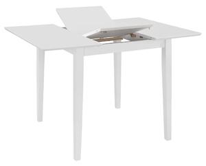 Rozkladací jedálenský stôl drevotrieska biely (80-120)x80x74 cm