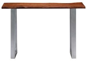 Konzolový stolík z akáciového dreva a železa 115x35x76 cm