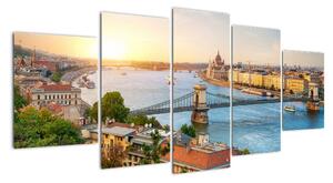 Obraz Budapešť - výhľad na rieku (Obraz 150x70cm)