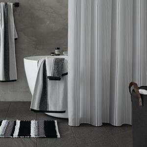 Sprchový záves 180x180 cm Textured Stripe - Catherine Lansfield