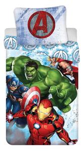 Detské bavlnené obliečky Jerry Fabrics Avengers Heroes, 140 x 200 cm