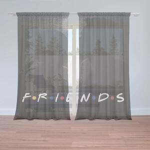 Sablio Záclony Seriál Priatelia FRIENDS Bozk: 2ks 150x250cm