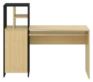 Pracovný stôl s doskou v dubovom dekore 130x50 cm Mitch - TemaHome