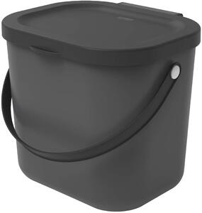 Malý odpadkový kôš na bioodpad, 6 l ALBULA, antracit
