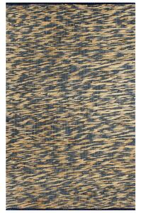 Ručne vyrobený jutový koberec modrý a prírodný 120x180 cm