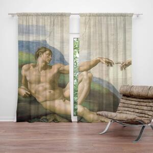 Sablio Záves Stvorenie Adama - Michelangelo Buonarroti: 2ks 140x250cm