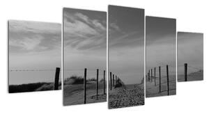 Obraz - cesta v piesku (Obraz 150x70cm)