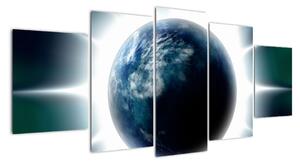 Moderný obraz zemegule (Obraz 150x70cm)