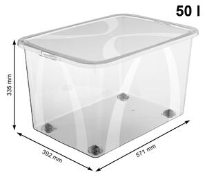 Rotho Lona Plastový box s vekom 50 l