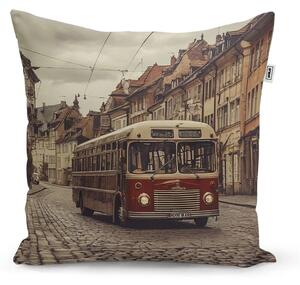 Sablio Vankúš Historický autobus - 40x40 cm