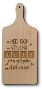 Sablio Doštička na krájanie Keď Boh stvoril tety