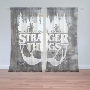 Sablio Záclony Stranger Things White: 2ks 150x250cm