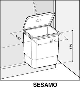 Sinks SESAMO 45 1x16 L
