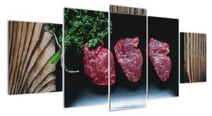 Obraz - steaky (Obraz 150x70cm)