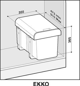Sinks EKKO 40 2x16 L