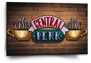 Sablio Obraz Seriál Priatelia CENTRAL PERK Tehly - 60x40 cm