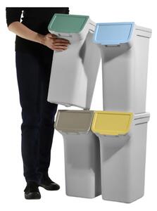 Prosperplast Sada 4 odpadkových košů STACKBOXER Q 4 x 25 L popelavě šedá