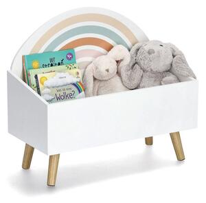 Úložný box na hračky, truhlica na nožičkách RAINBOW