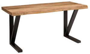 PÍSACÍ STÔL, prírodná farba, čierna, 160/80/76 cm Livetastic - Online Only kancelárie, Online Only