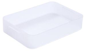 Plastový úložný organizér Pure Box A5 nízky, mliečny