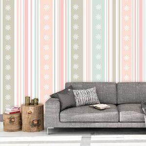 Sablio Tapeta Pruhy a bodky - 125x75 cm
