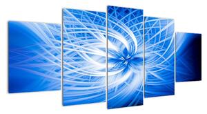 Modrý moderný obraz (Obraz 150x70cm)