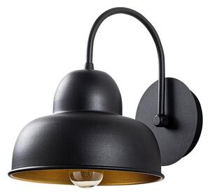 Čierne nástenné svietidlo ø 20 cm Multan – Opviq lights