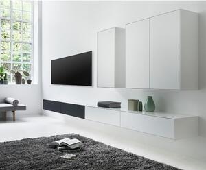 Čierno-biela zostava TV stolíka a 2 komôd Edge by Hammel - Hammel Furniture